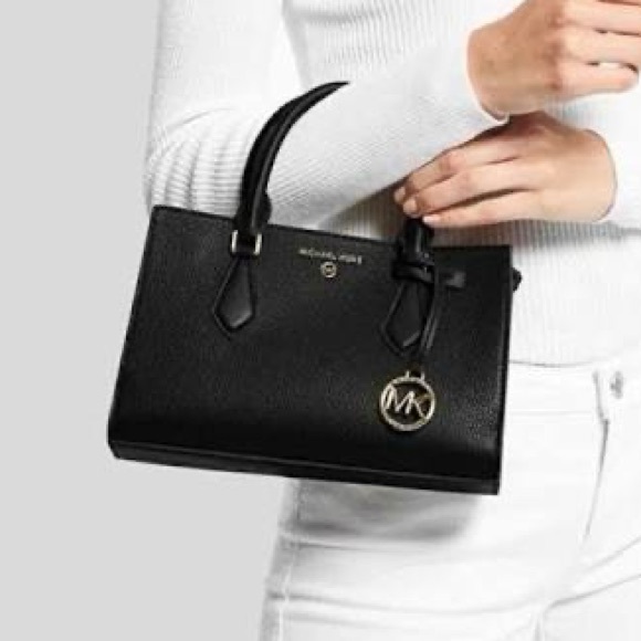 Michael Kors Valerie Small Pebbled Leather Satchel - Picture 1 of 6